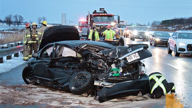 Collision sur l'autoroute 30 : le corridor de sécurité n'aurait pas été respecté