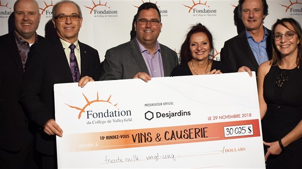 Vins et causerie: 30 025 $ amassé pour la Fondation du Collège de Valleyfield 
