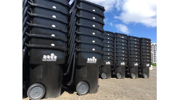 525 bacs noirs par jour seront distribués à Salaberry-de-Valleyfield   