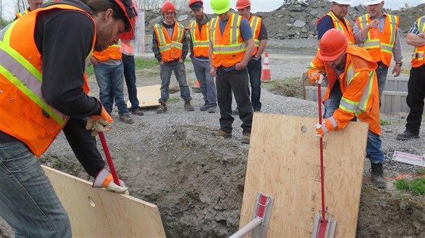 Paroi effondrée: 45 employés de Salaberry-de-Valleyfield formés 