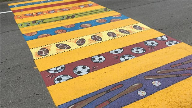 Activité de sensibilisation au partage de la route à Saint-Urbain-Premier 