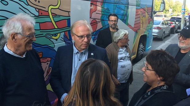 Visite de Jean-François Lisée à Salaberry-de-Valleyfield 
