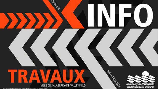 Fermeture partielle de la rue Saint-Thomas à Salaberry-de-Valleyfield en ce lundi 14 janvier 