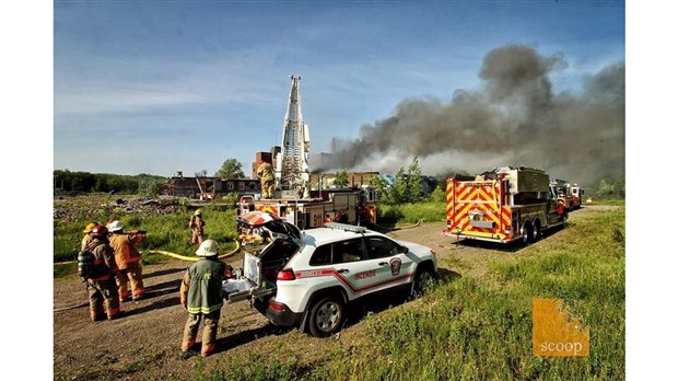 Quatrième incendie de l’année dans une usine désaffectée de Beauharnois 