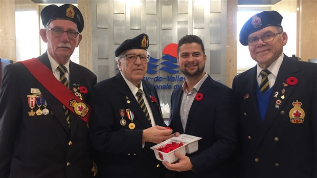 Portez fièrement le coquelicot dès maintenant à la Ville de Salaberry-de-Valleyfield 