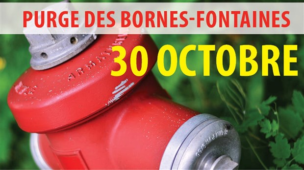Drainage des bornes-fontaines à Saint-Urbain-Premier demain 