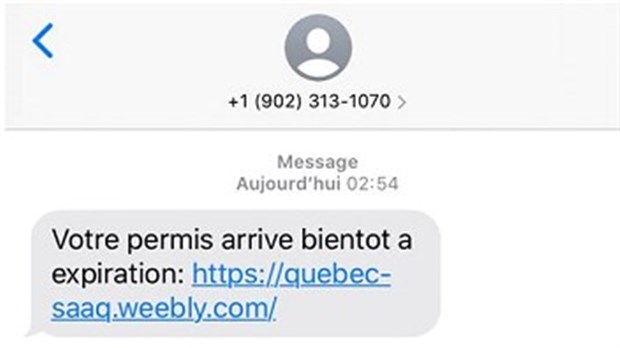 SAAQ: pas de renouvellement de permis par texto 