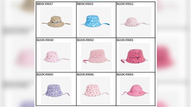 Rappel de chapeaux pour bébés Joe Fresh