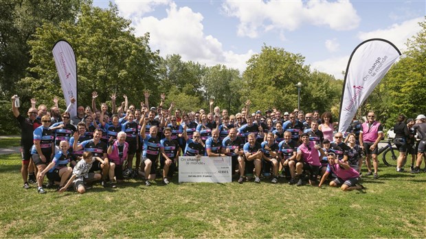 82 cyclistes pédalent pour amasser 42 000$ pour la Fondation de l'Hôpital du Suroît 
