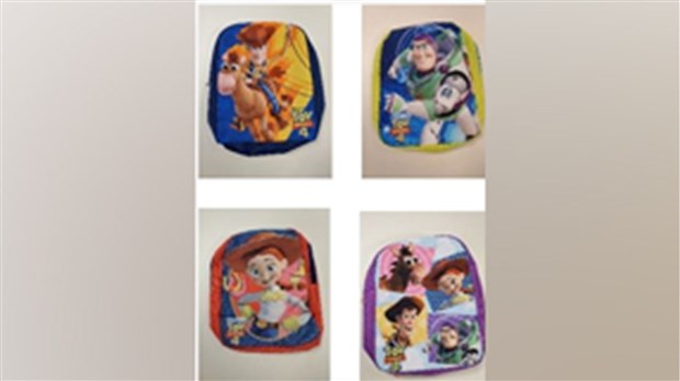 L’entreprise Kimberly-Clark procède au rappel de sacs à dos Histoire de jouets 4 