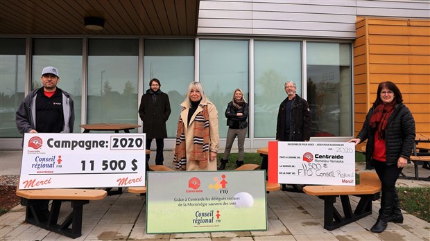 Centraide Sud-Ouest reçoit un don de 11 500$ 