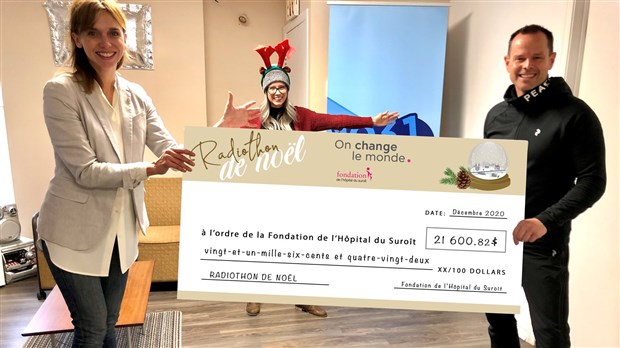 Succès pour le premier Radiothon de Noël de la Fondation de l'Hôpital du Suroît