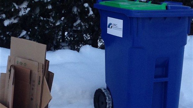 Collectes de surplus de carton en janvier dans la MRC de Beauharnois-Salaberry 