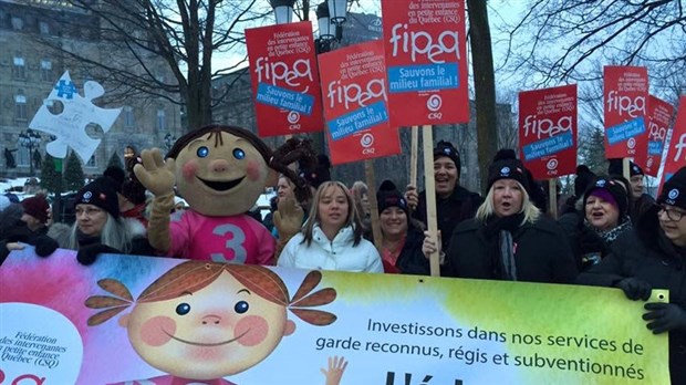 Manifestation des RSE ce matin un peu partout au Québec 