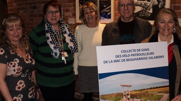 234 donneurs à la collecte de la MRC des vélo-patrouilleurs 