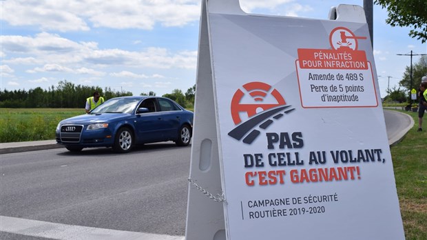 La campagne « Pas de cell au volant, c’est gagnant ! » reprend la route