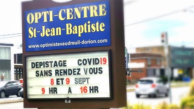 COVID-19: Clinique de dépistage mobile à Vaudreuil-Dorion
