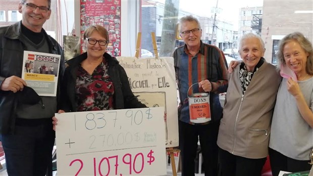 Don de 2 000$ pour l'Accueil pour Elle 