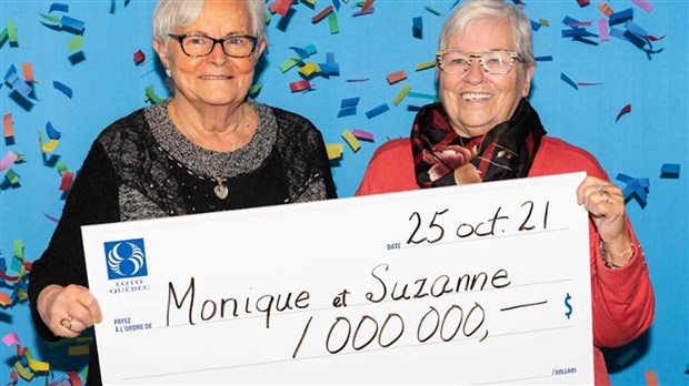 Deux belles-soeurs de la grande région du Suroît remportant 1 M$