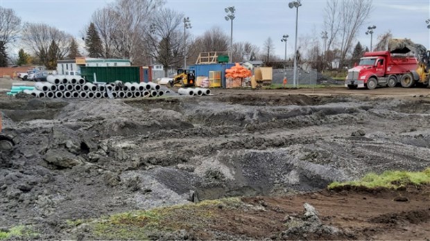 Les travaux vont bon train à  l'École secondaire de la Baie-St-François