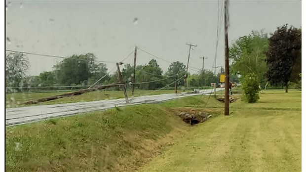 Orages violents: Hydro-Québec sur le terrain pour réparer les dommages 
