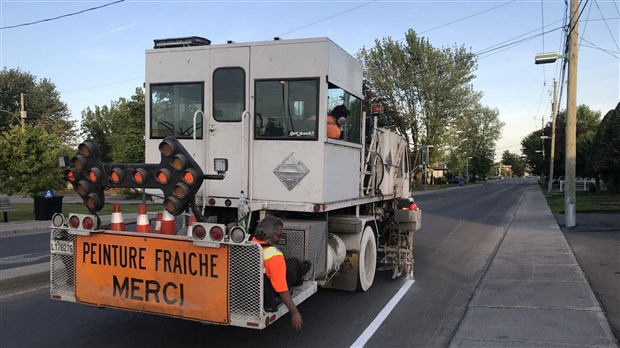 Lignage et marquage des rues en cours à Salaberry-de-Valleyfield 