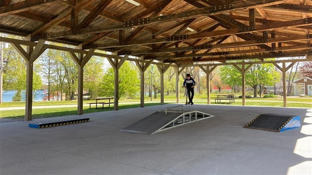 Un skatepark éphémère aménagé dans le secteur de Saint-Timothée