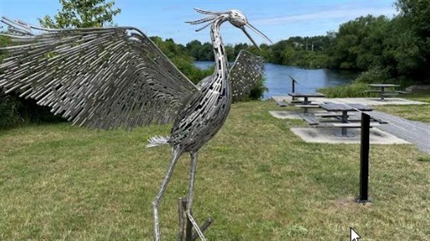 Une sculpture pour sensibiliser à l'impact du plastique sur la faune 
