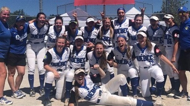 La team Québec de Softball remporte la médaille d'argent