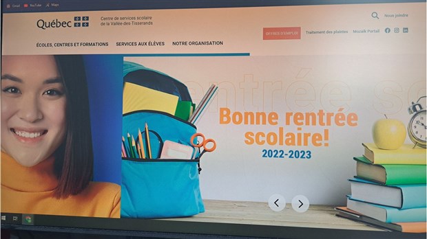 Un nouveau site web pour le CSSVT en cette semaine de rentrée scolaire 