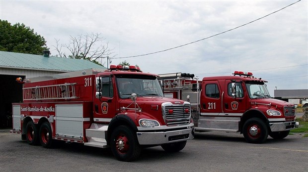 Pratique générale publique pour les pompiers de Saint-Stanislas-de-Kostka 